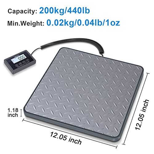 Thinksale Shipping Scale 440lb Digital Postal Scale with Rubber Variation PS4C-Rubber