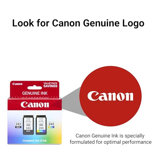 Canon PG-243 / CL-244 Ink Value Pack Black & Color 2 Cartridges for Home & Office