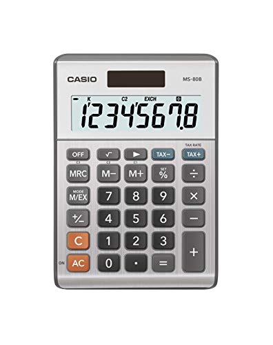 Casio MS-80B Desktop Calculator with Tax & Currency Conversion - Variation 1