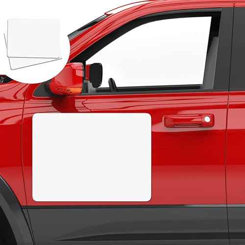 2 Pack Blank Car Door Magnet Sticker, Rounded Corners Magnetic Vehicle Sign, Perfect Magnet for Car to DIY Advertise Business and Cover Company Logo, Personalized Magnet Decal, 24x18 inch White
