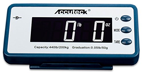 Accuteck 440lb Heavy Duty Digital Shipping Postal Scale with Large Metal Platform