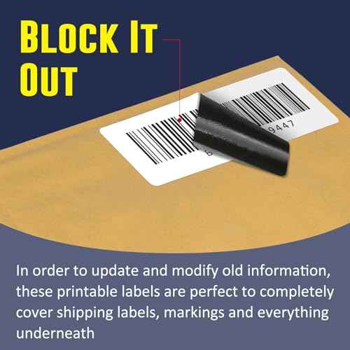 L LIKED 3" x 1" Direct Thermal Labels, Permanent Adhesive Barcode Shipping Label & Compatible with Rollo, Zebra and Other Desktop Printers (12 Rolls, 16800 Labels)