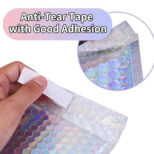 60 Pieces Bubble Mailers,Self-Seal shipping bags with 3 Sizes(11"x9",9"x7",7"x6"),Sealable Colorful bubble wrap envelopes for Small Business Packaging Supplies