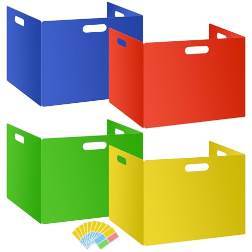 16 Pcs Privacy Folders for Students Waterproof Privacy Shields for Student Desks Divider Easy to Clean Testing Dividers for Classroom Includes Extra Blank Labels