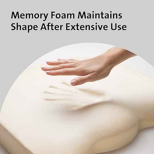 Kensington Seat Cushion for Office, Desk Chair Cushion, Car Seat Cushion, Pain Relief Memory Foam Seat Rest, Computer Chair Pad, Ergonomic Office Chair Cushion, Chair Pillow, Black K55805WW 410x470x72