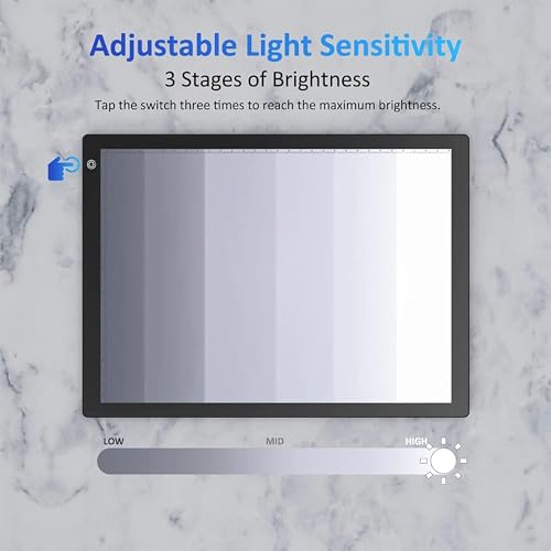 A4 USB Light Box for Slide & Negative Scanning - Ultra-Thin Artist Light Pad