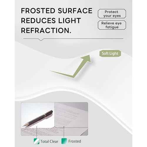YSAGi Clear Desk mat,Non-Slip PVC Clear Desk Pad for Keyboard & Mouse,Large Mouse Pad,Heat Resistant & Waterproof Desk Protector Mat,Frosted Transparent Desk Writing Mat for Office & Home(55x28inch)