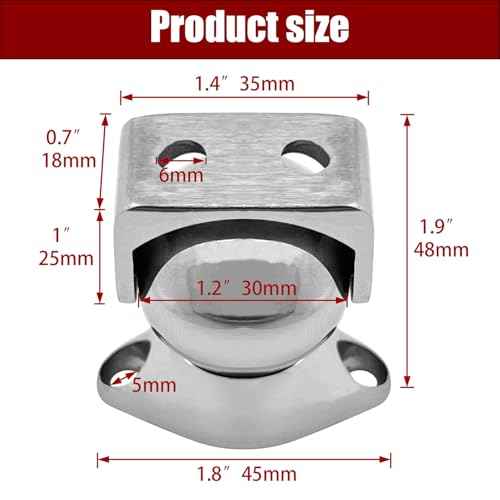 Magnet Door Stopper, 316 Stainless Steel Catch Door Holder Polished Anti-Rust Marine Door Stopper Hardware Accessories for Boat Motorhome Yacht