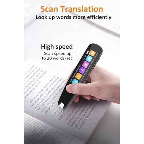 Language Translator Pen, AI Smart Translation Pen with 3 in Screen, 134 Online Voice Translations, Real Time Portable Scan Translation Pen for Business, Learning, Travel