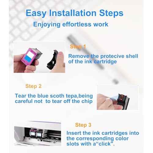 OGOUGUAN Compatible Replacement for 65 XL Ink cartridges,use for Deskjet 2655 2652 2623 2620 3720 3721 3722 3752 5020 5055 Printer,2 Pack