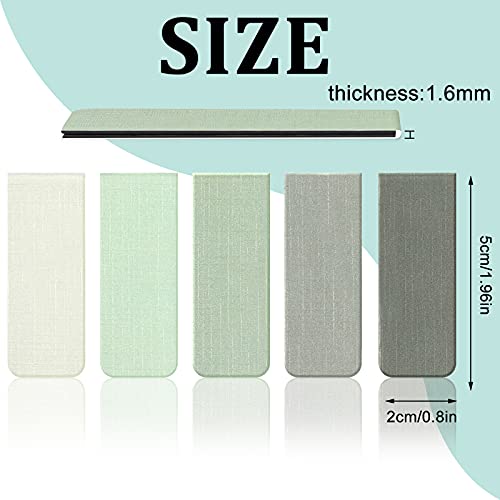 Joyberg 15 Pieces Magnetic Bookmarks Set - Misty, Ocean, Emerald for Reading & Book Lovers