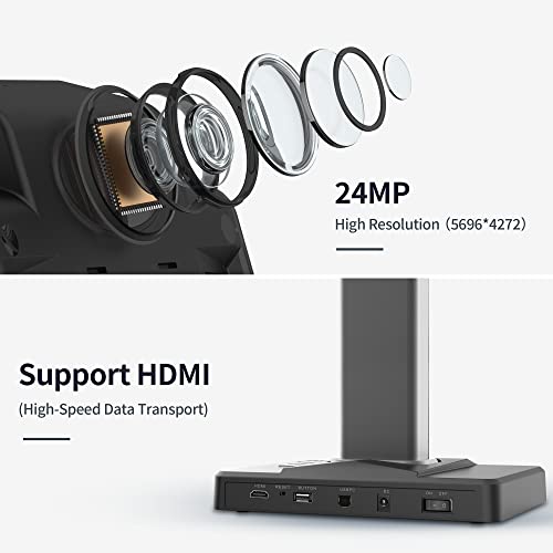 CZUR ET24 Pro Book Scanner with 24MP Camera & Upgraded Flattening Technology