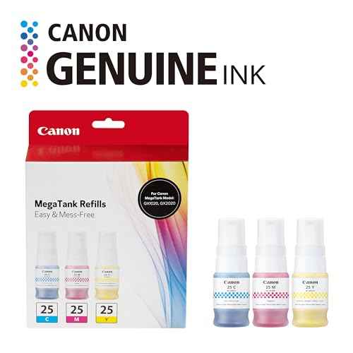 Canon GI-25 Genuine Ink Bottle Value Pack, Compatible with PIXMA GX2020, and GX1020 Printers