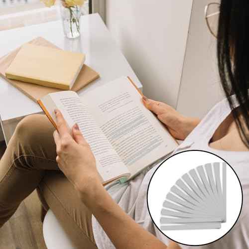 12 Pieces Guided Reading Strips Hightlight Bookmarks Overlays Reading Tracker Bookmark Read Line Trackers Teacher Teaching Supply Assistant Help with Dyslexia (Clear)