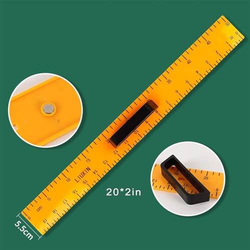 Magnetic Geometry Set on Whiteboard Math Classroom Large Protractor Triangle Ruler Plate Set Compass Drawing Tools for Teacher (5 Pieces)
