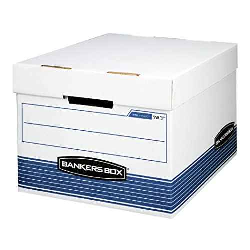 Bankers Box 20-Pack Medium Duty File Storage Boxes with Lids, FastFold Assembly, Letter/Legal, STOR/FILE, (0076315)