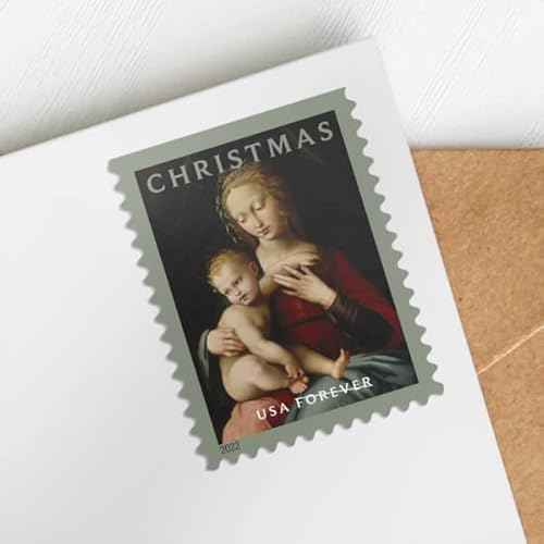 Christmas Virgin and Child (Booklet of 20) First-Class Mail Forever Postage Stamps 2022 Scott 5721