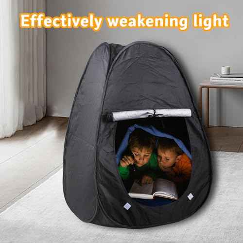 Pop Up Sensory Tents for Autistic Children to Play and Relax Calm Corner for Autism SPD Anxiety Light Tight Kids Tent Dark Room Help for Sensory Development and Improve Focus 72x72x92 cm