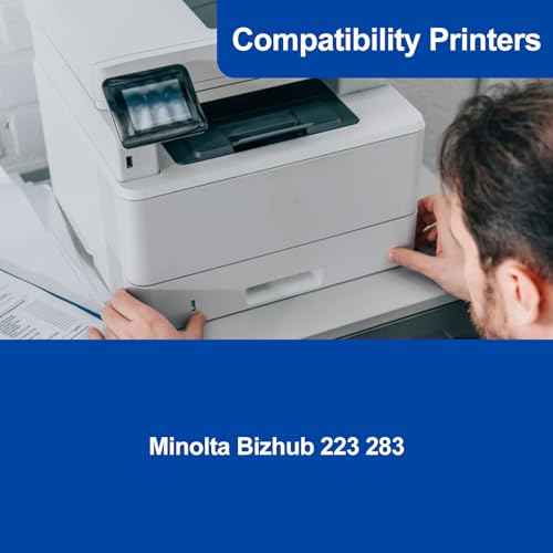TN217 Black Toner Cartridge Replacement for Konica TN-217 A202031 Toner for Minolta Bizhub 223 283 Printer (1-Pack)