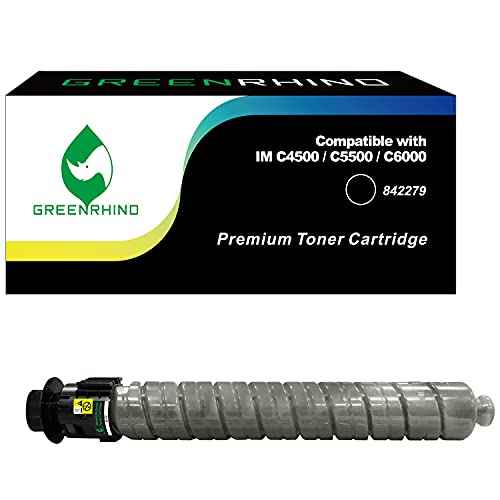 GREENRHINO Remanufactured High Yield Toner Cartridge for Ricoh IM C4500/C5500/C6000 - 842279 (Black, 33,000 Pages at 5% Coverage, 1-Pack)