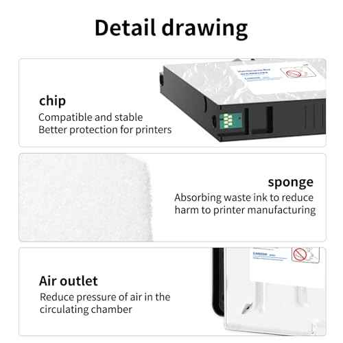 MS.R Colorworks TM-C3500 Maintenance Box SJMB3500 C33S020580 Replacement for TM-C3500 TM-C3510 TM-C3520 Lable Printer(2 Pack)