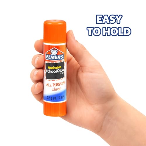 Elmer's 12 Count All-Purpose Glue Sticks, Washable, Non-Toxic, Clear 0.77 oz