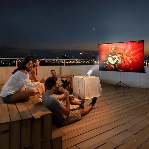 Nolanth Mini Portable Projector - Compact, Auto-Correct, Low Noise, 1.68m Projection