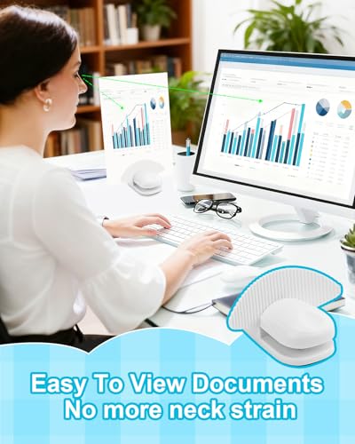 UCEC 3 Pack Desktop Paper Holder Stand for A4 Documents - White Blue Red