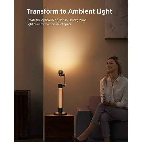 Lytmi 3-in-1 LED Desk Task Reading Light for Office, CRI95 Eye-Caring Architect Desk Lamp, 360¡ÆRotatable Swing Arms, Dimmable Table Lamp with Atmosphere Lighting for Computer Monitor Desktop Bedside