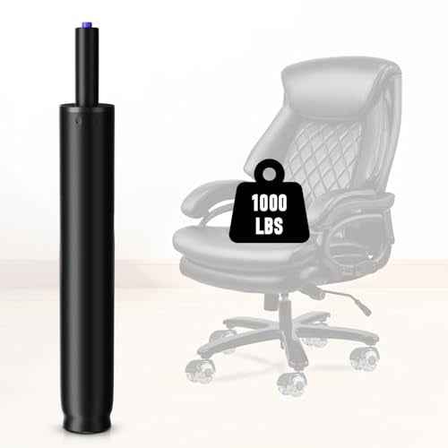 Sytopia Office Chair Cylinder Replacement, Heavy Duty Pneumatic Gas Lift, Desk and Gaming Chairs, Universal Fit, 14.6 to 22.2 Inch
