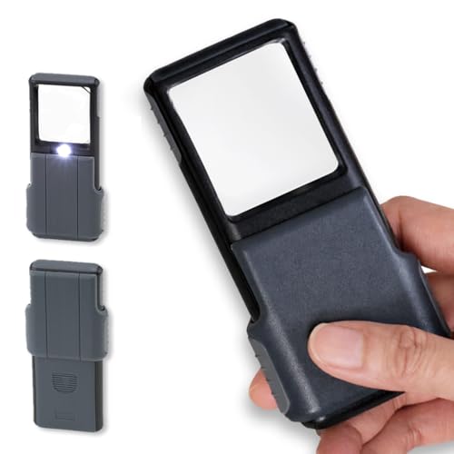 Carson MiniBrite LED Lighted Magnifier 5X with Protective Sleeve - Single Pack