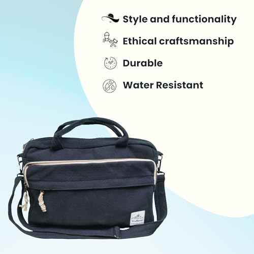Eco Laptop Side Bag Eco-friendly laptop bag Sustainable Laptop Bag Hemp Laptop Bag Unisex Laptop Bag