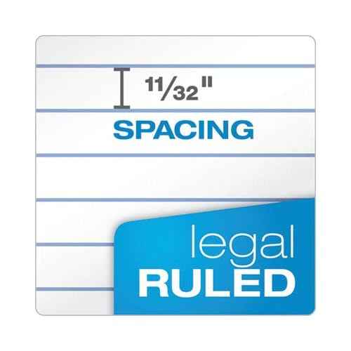 TOPS 63437 Double Docket Ruled Pads, 8 1/2 x 11 3/4, White, 100 Sheets (Pack of 6 Pads)