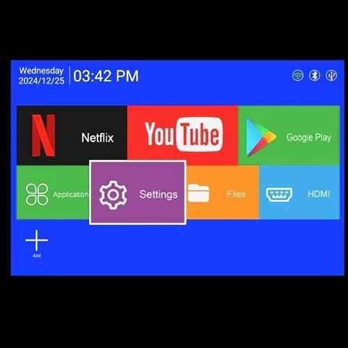 Mini Projector, 4K Decoding, 1080P Resolution, Compatible with Smartphones, Laptops, Tablets and Home Theater Devices, Equipped with Bluetooth 5.0 and Wi-Fi 6, Runs on Android 11.0 System
