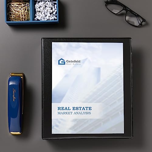 Avery Showcase 1-Inch Slant Ring View Binder - Black, 250 Sheet Capacity