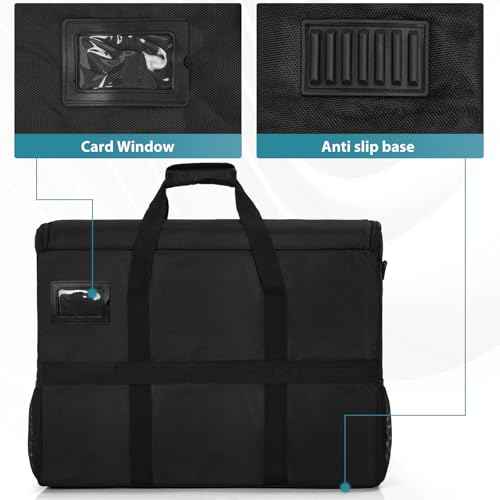 LCD Screens/TVs(up to 2) Transport Tote Bag for 19" - 24" Displays Padded Monitor Carrying Case (NOT FOR IMAC) Travel Bag With Shoulder Strap,Large Accessories Pocket