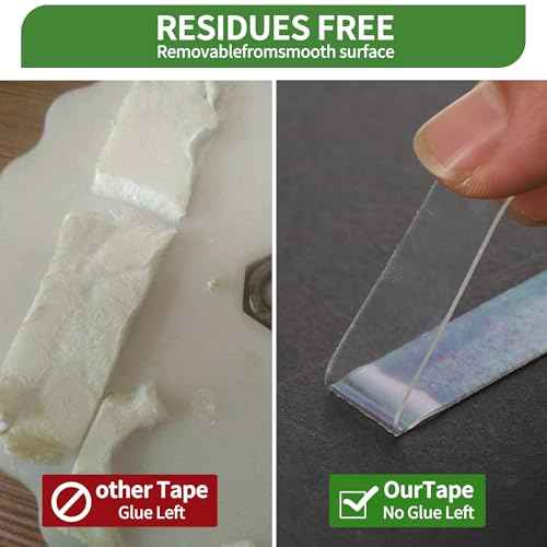 2 Pack Nano Double Sided Tape Duty Mounting Tape Sticky Walls, Alien Tape Double Sided Heavy Duty Rug Tape, Duty Multipurpose Mounting Transparent Tape for Paste Items