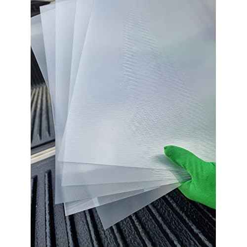 Lenticular Sheet 17"x13" 50LPI Adhesive Back (5 Sheets) Blank Transparent Lenticular Sheet, Portrait, Magic Tricks, 3D/Morph/Zoom/Animation/Flip-Image Printing, Optical Illusion, Invisibility Shield