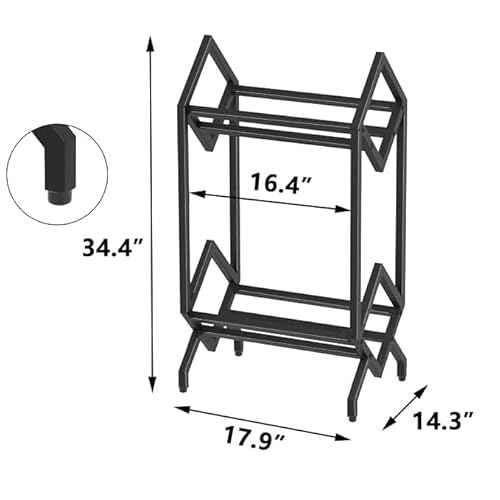 2-Tier Vinyl Record Storage Rack Display Stand Storage Shelf, 160-200 LP, Metal Matte Black VINYL Record Holder,Magazine Display,Book Organizer,2 Tier,Quick Assembly,