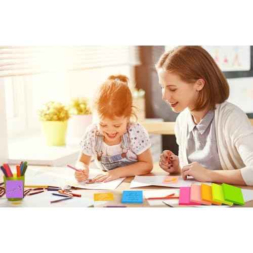 (18 Pads) Sticky Notes 3x3 inch, Self-Stick Pads Bright Colors Sticky Note, Recyclable, Easy to Post for Home, Office, Notebook