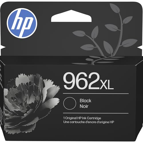HP 962XL Black High-Yield Ink Cartridge for OfficeJet & Pro Printers - 1 Count
