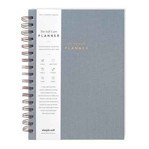 The Self-Care Planner by Simple Self - Undated 6 Month Life Planner - Daily, Monthly, Weekly - Focus on Wellness, Productivity, Achieving Goals, and Happiness (Moon, Daily Edition: 6 Months)