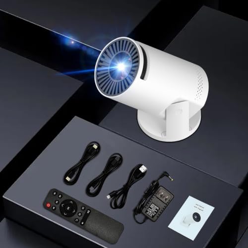 Geylnxng Q5 Mate Portable 4K WiFi6 Bluetooth Mini Projector 180° Rotatable