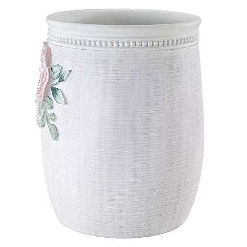 Avanti Linens - Waste Basket, Decorative Trash Can, Guest Bathroom Essentials, Floral Home Decor (Spring Garden Collection)