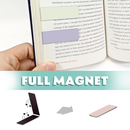 Majuney 30-Piece Morandi Color Magnetic Bookmarks Set - Pure Color Variation