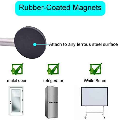 YYST 29" (74CM) Magnetic Anchor Chart Holder Adjustable Magnetic Date Cards Holder Calendar Holder for Kids Crafts, Classroom Calendar, Classroom Decor W O Rings