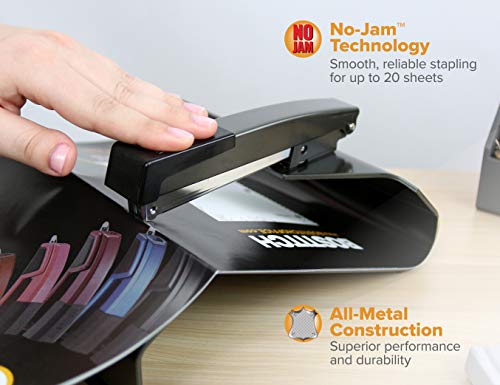 Bostitch Saddle Stapler No-Jam, 20 Sheets, Booklet Binding (B440SB) – Saddle Stapler
