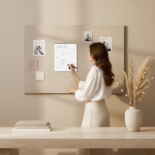 2026-2027 Wall Calendar - Full Year Planning & Office Organizer, Black & White