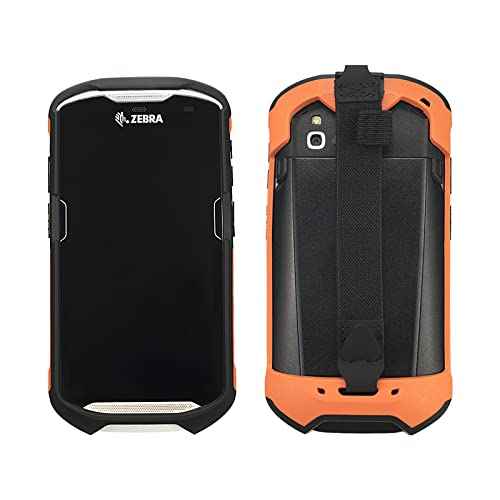 IYOUBOL Protective Cover Bumper Case Rugged Boot with Hand Strap for Zebra TC51 TC510K TC52 TC56 TC57 Orange
