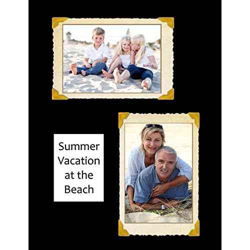 50 Dark Black Smooth Card/Cover Sheets - 11" X 14" (11X14 Inches) Scrapbook|Picture-Frame Size - 80# (80 lb/pound) - Cover Weight Fine Paper for Quality Results on a Smooth Finish